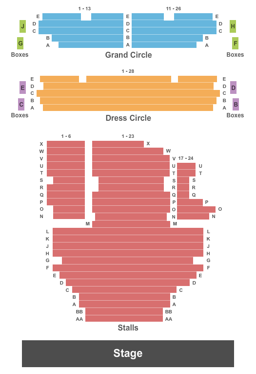 The Garrick Theatre - London seating chart