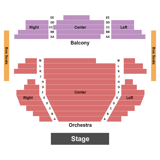 The George Theater seating chart