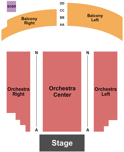 The Katharine Hepburn Cultural Arts Center seating chart