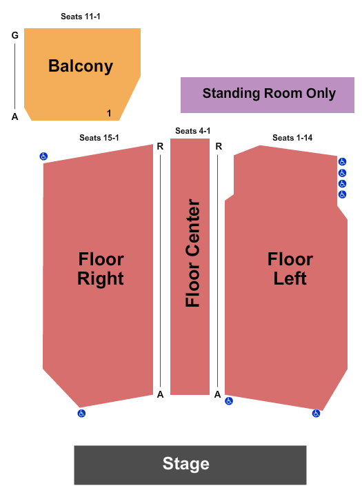 The Kent Stage seating chart