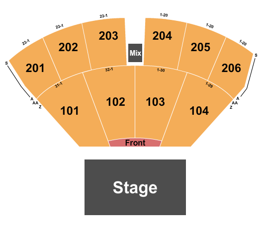 The Ledge Waite Park Amphitheater seating chart