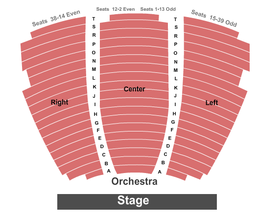 The Lobero Theatre seating chart