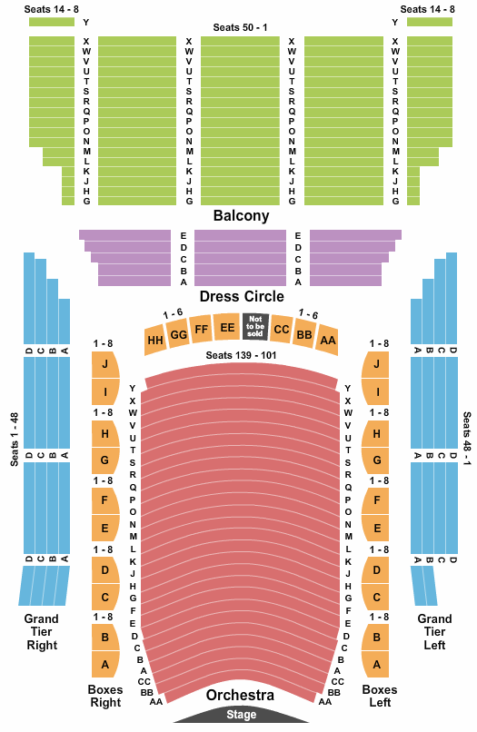 The Lyric Baltimore seating chart