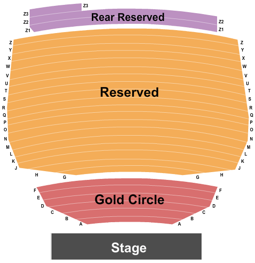 The Magnolia Performing Arts Center seating chart