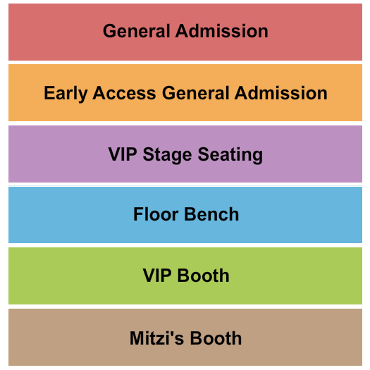 The Main Room at The Comedy Store seating chart