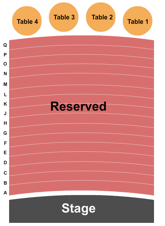 The Milford Theater seating chart
