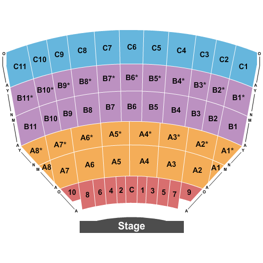The Muny seating chart