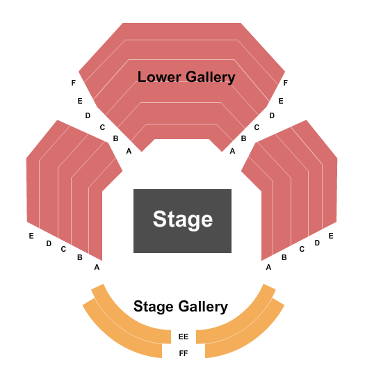 The Otto M. Budig Theater seating chart