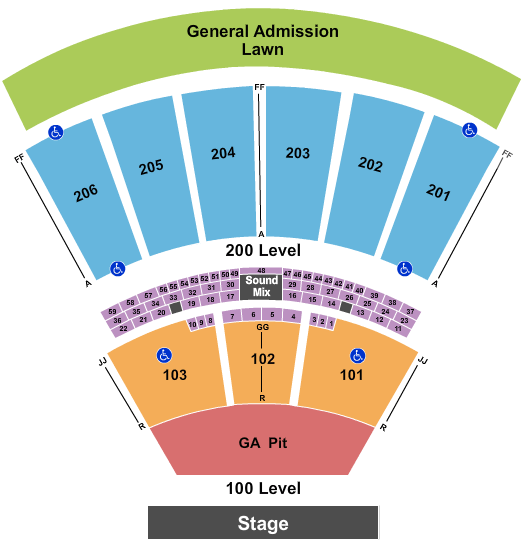 The Pavilion At Montage Mountain seating chart