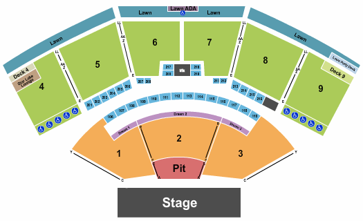 The Pavilion At Star Lake seating chart