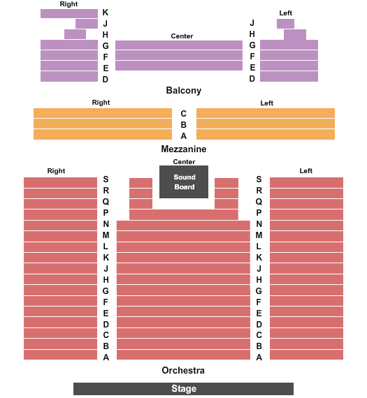 The Ridgefield Playhouse seating chart