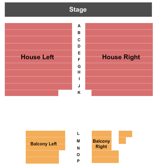 The Spire Center for the Performing Arts seating chart