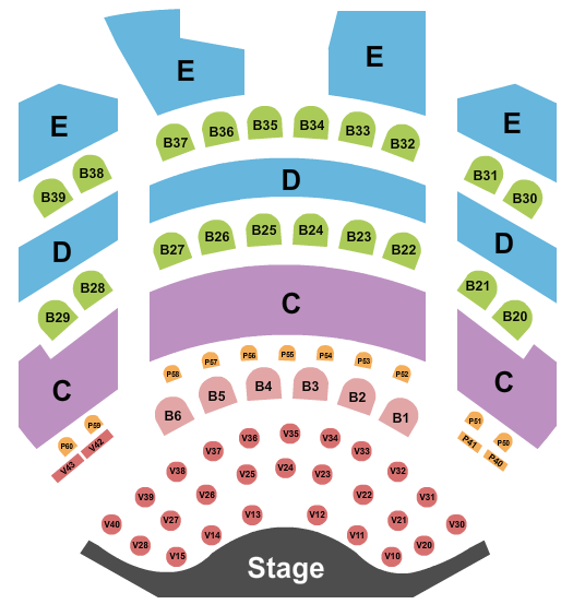 The Strat Theater At Stratosphere Las Vegas seating chart