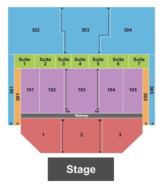 The Theater at MGM National Harbor seating chart