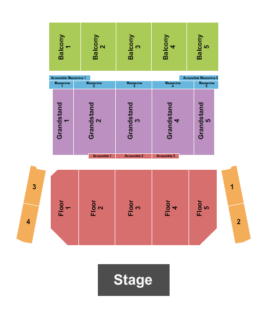 The Theatre at Great Canadian Casino Resort seating chart