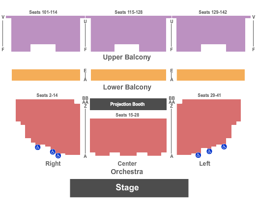 The United Theater on Broadway - Los Angeles seating chart