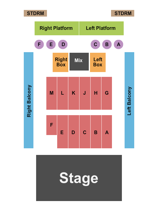 The Vogel at the Count Basie Center for the Arts seating chart