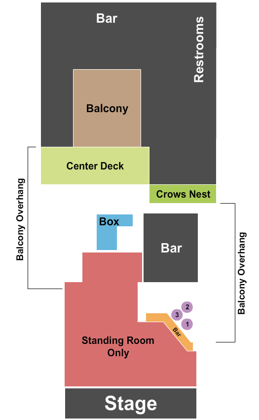 Theatre Of The Living Arts seating chart