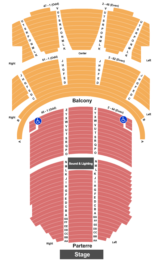 Theatre St. Denis seating chart