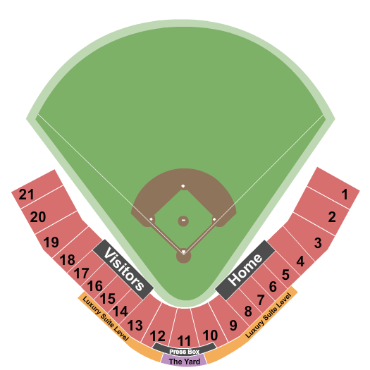 Thomas J. Dodd Memorial Stadium seating chart