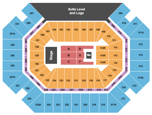 Thompson Boling Arena at Food City Center seating chart