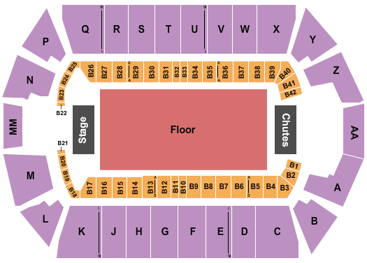 Tingley Coliseum at New Mexico State Fairgrounds seating chart