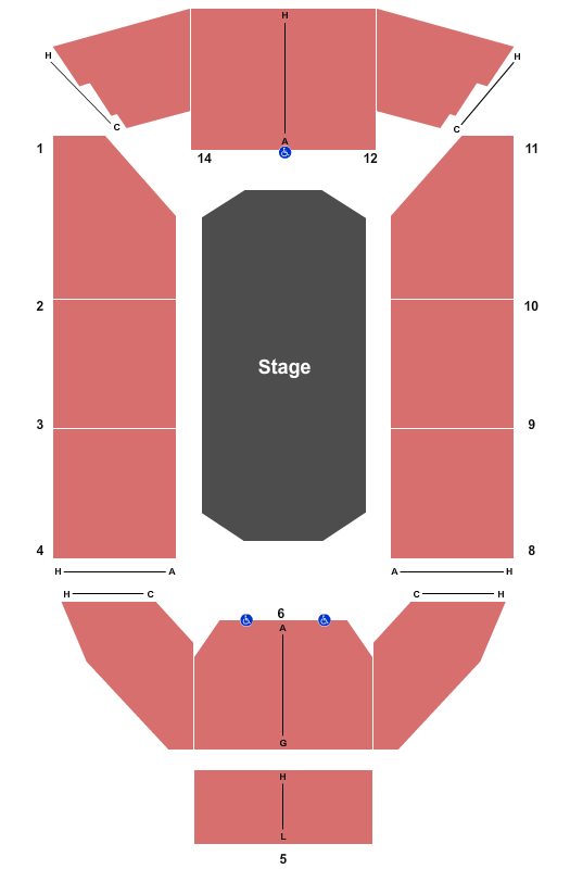 Tom Patterson Theatre seating chart