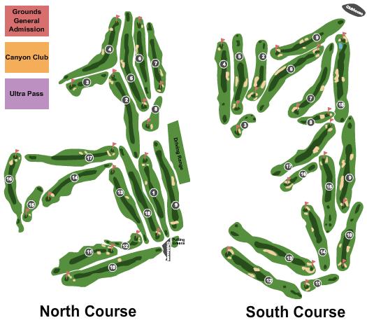 Torrey Pines Golf Course seating chart