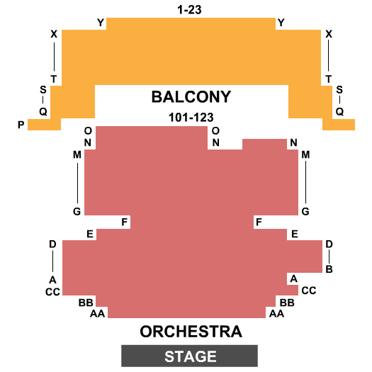 Tower Theatre - OR seating chart