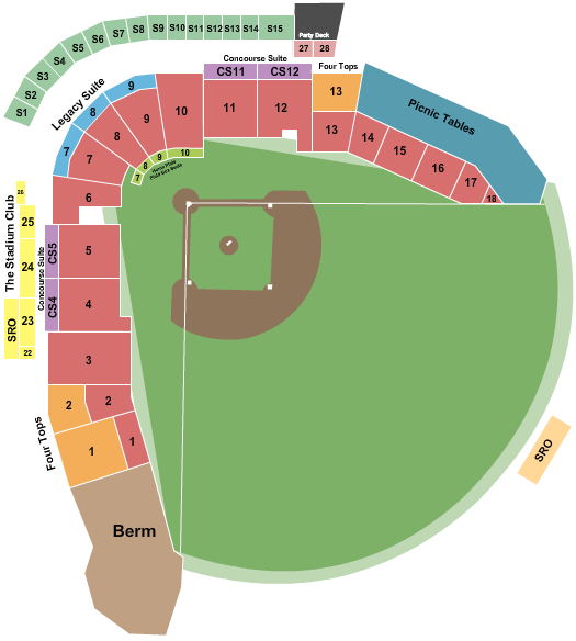 Toyota Field - AL seating chart