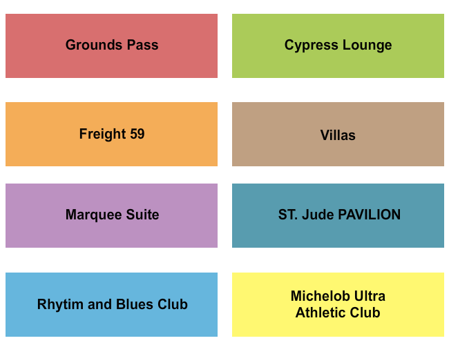TPC Southwind seating chart