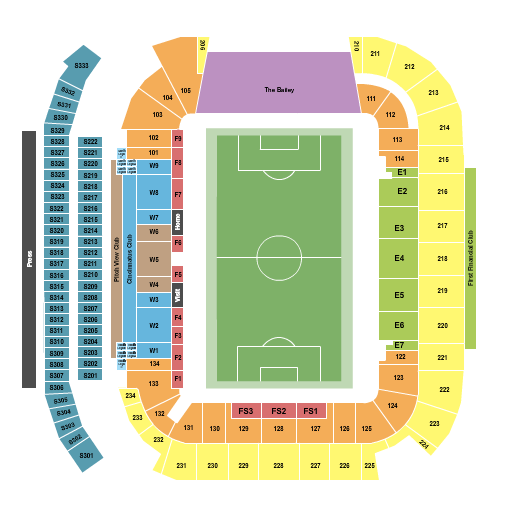 TQL Stadium seating chart