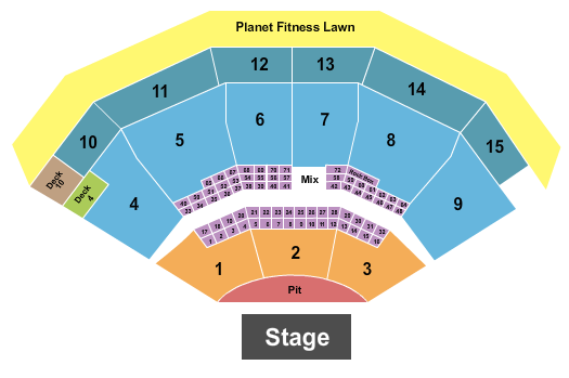 Truliant Amphitheater seating chart