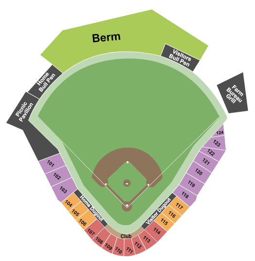 Trustmark Park seating chart