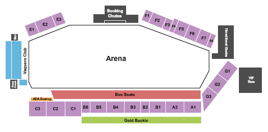 Tucson Rodeo Grounds seating chart