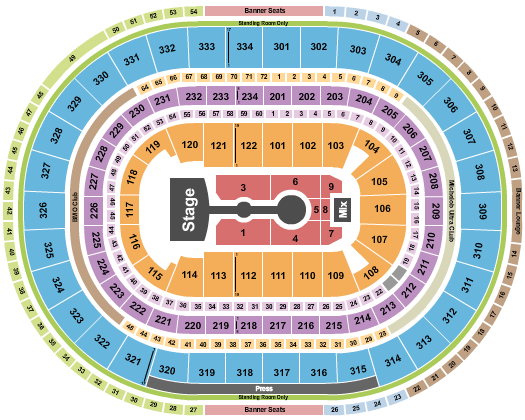 United Center seating chart