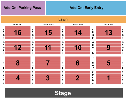 Univest Performance Center seating chart