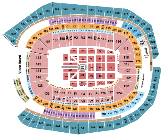 US Bank Stadium seating chart