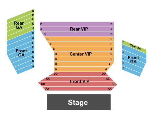 V1 V Theater - Planet Hollywood Resort & Casino seating chart