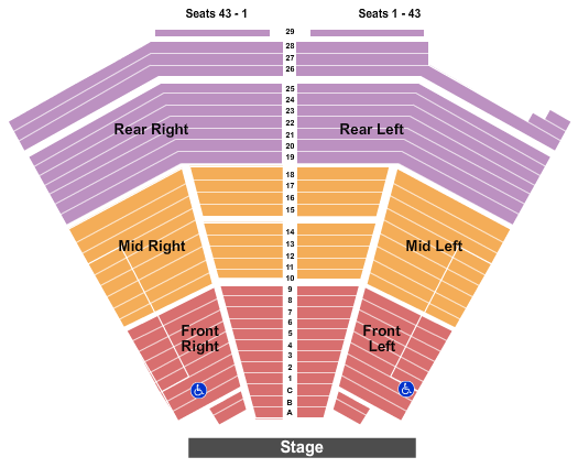 Van Wezel Performing Arts Hall seating chart