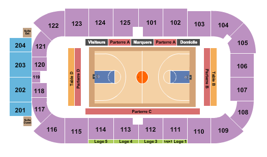 Verdun Auditorium seating chart
