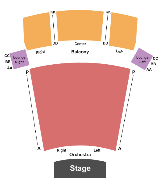 Vernon and District Performing Arts Centre seating chart