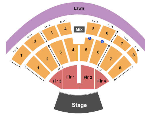 Vetter Stone Amphitheatre seating chart