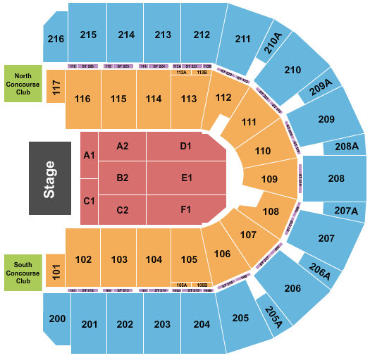 Vibrant Arena at The MARK seating chart
