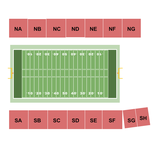 Villanova Stadium seating chart