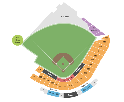 VyStar Ballpark seating chart