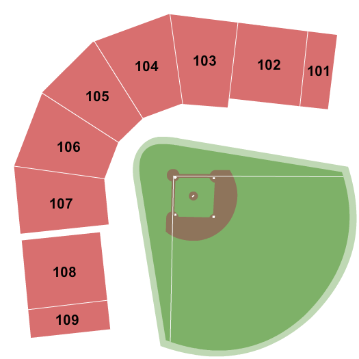 Wagener Field at Kendrick Family Ballpark seating chart