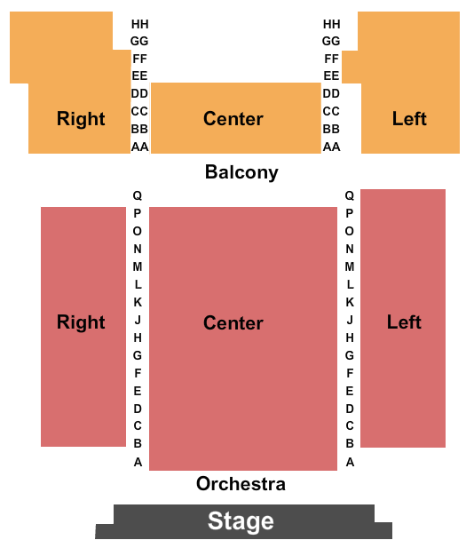 Walhalla Performing Arts Center seating chart
