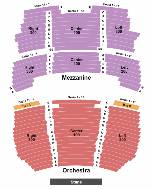 Walnut Street Theatre seating chart