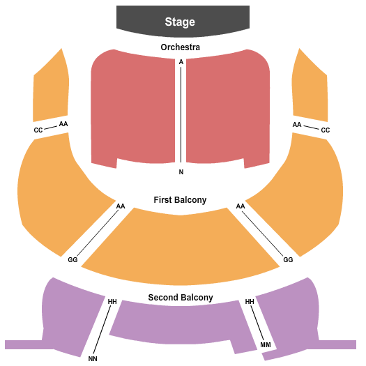 Waterville Opera House seating chart